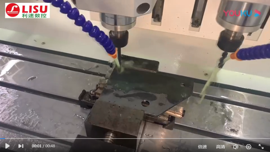 钢板钻孔（kǒng）攻牙加工视频