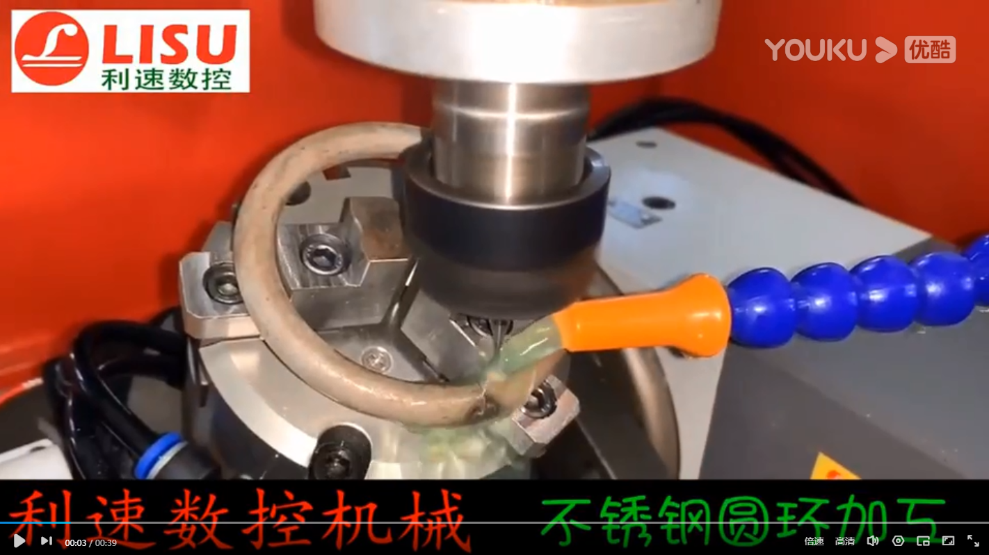 钻孔机加工（gōng）不锈钢圆（yuán）环钻1.6的孔（打（dǎ）孔机（jī））